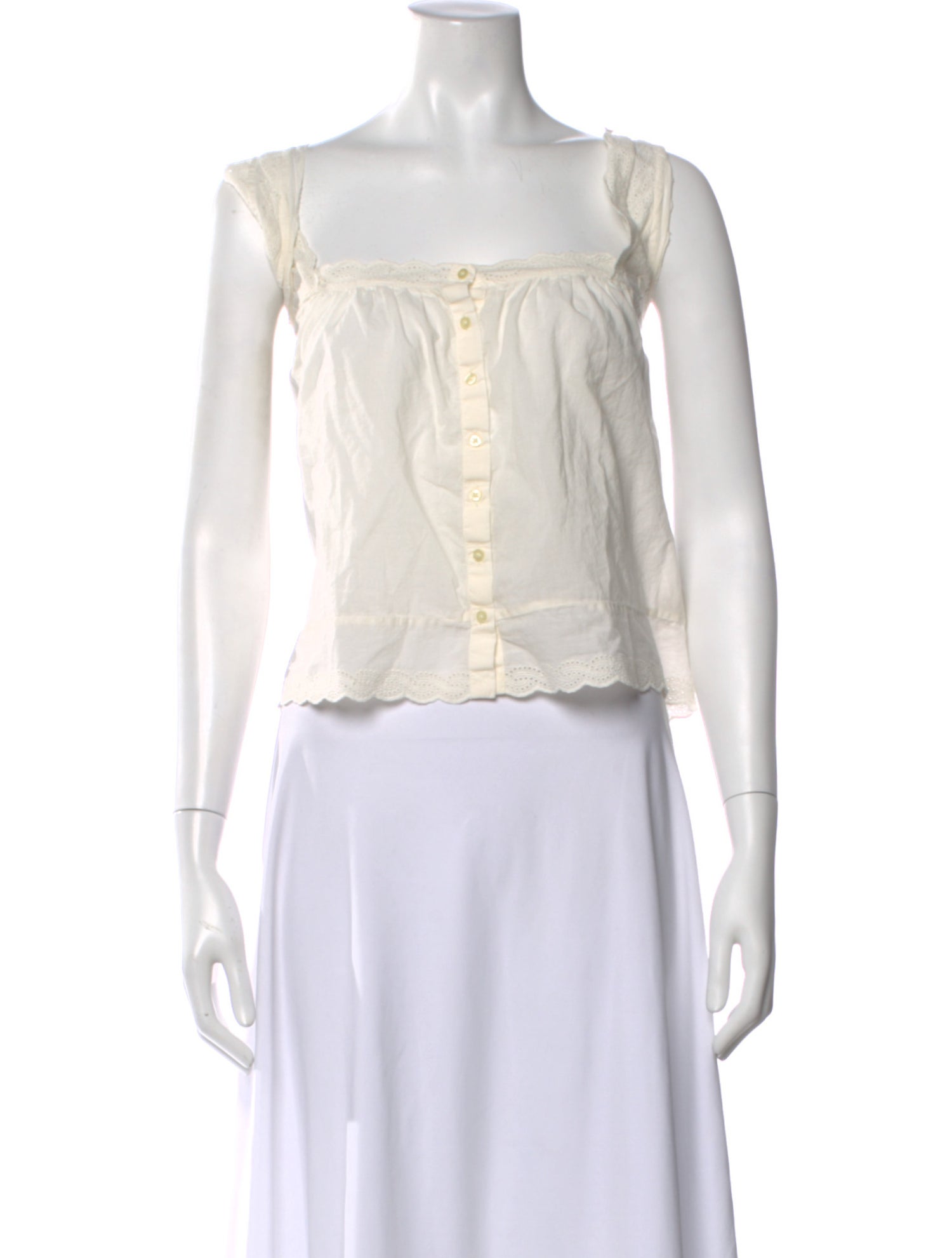 The Great Square Neckline Sleeveless Blouse