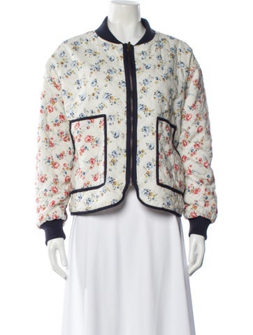 Pre-owned The Great Floral Print Evening Jacket In Multi
