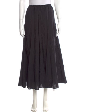 Pre-owned The Great Midi Length Skirt In Gray