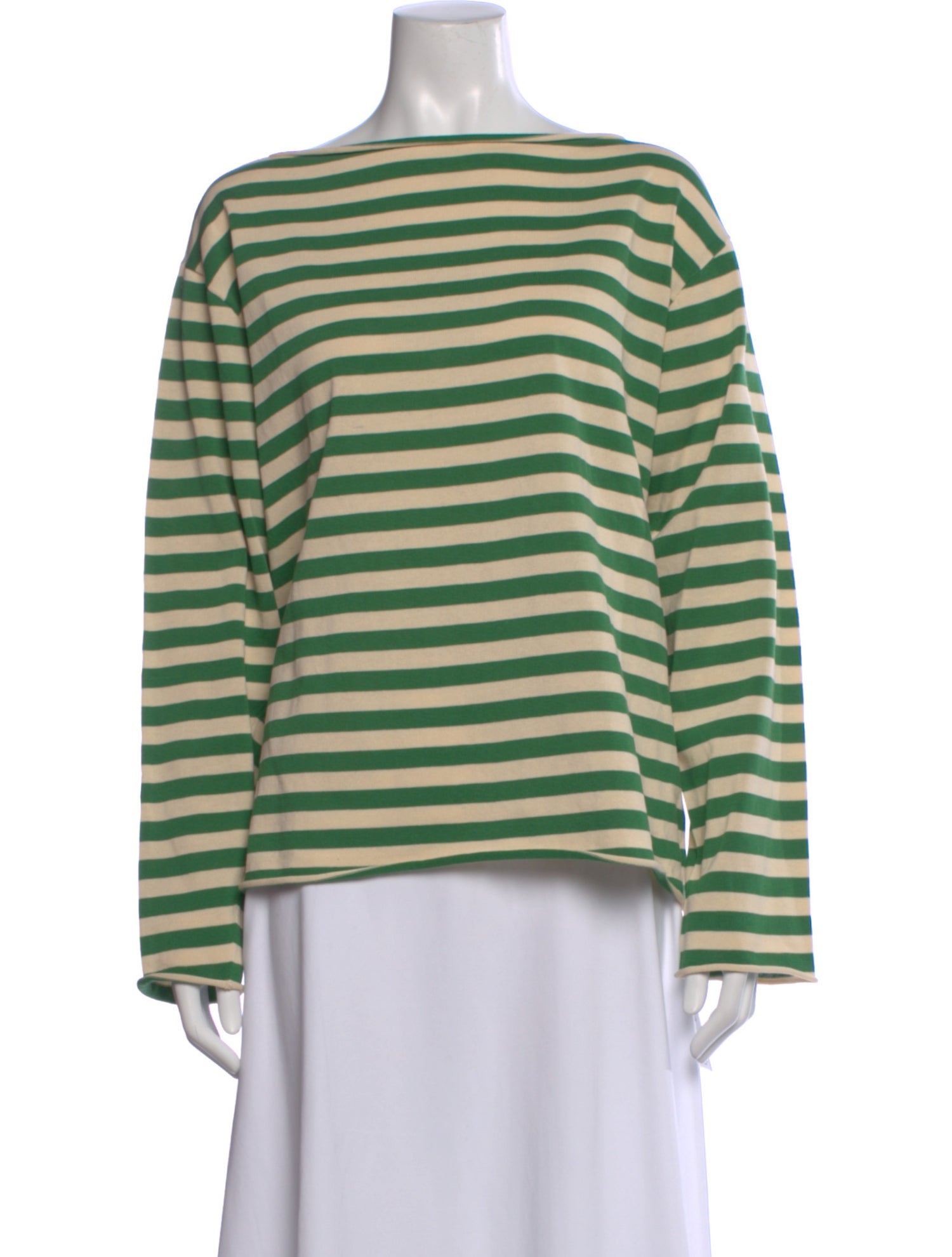 The Great Striped Bateau Neckline Top