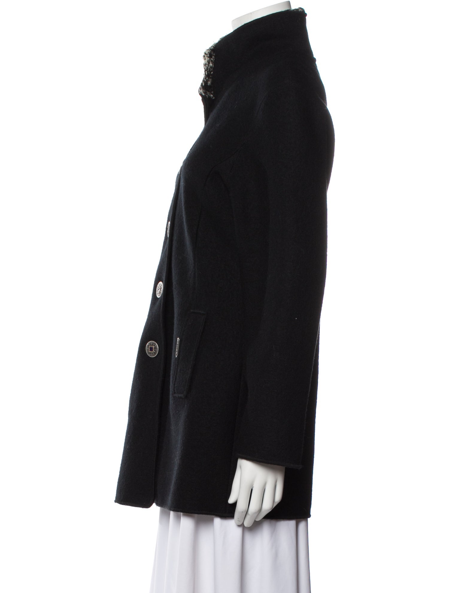 Geiger Peacoat Black Coats, Clothing WGREE20800 The RealReal