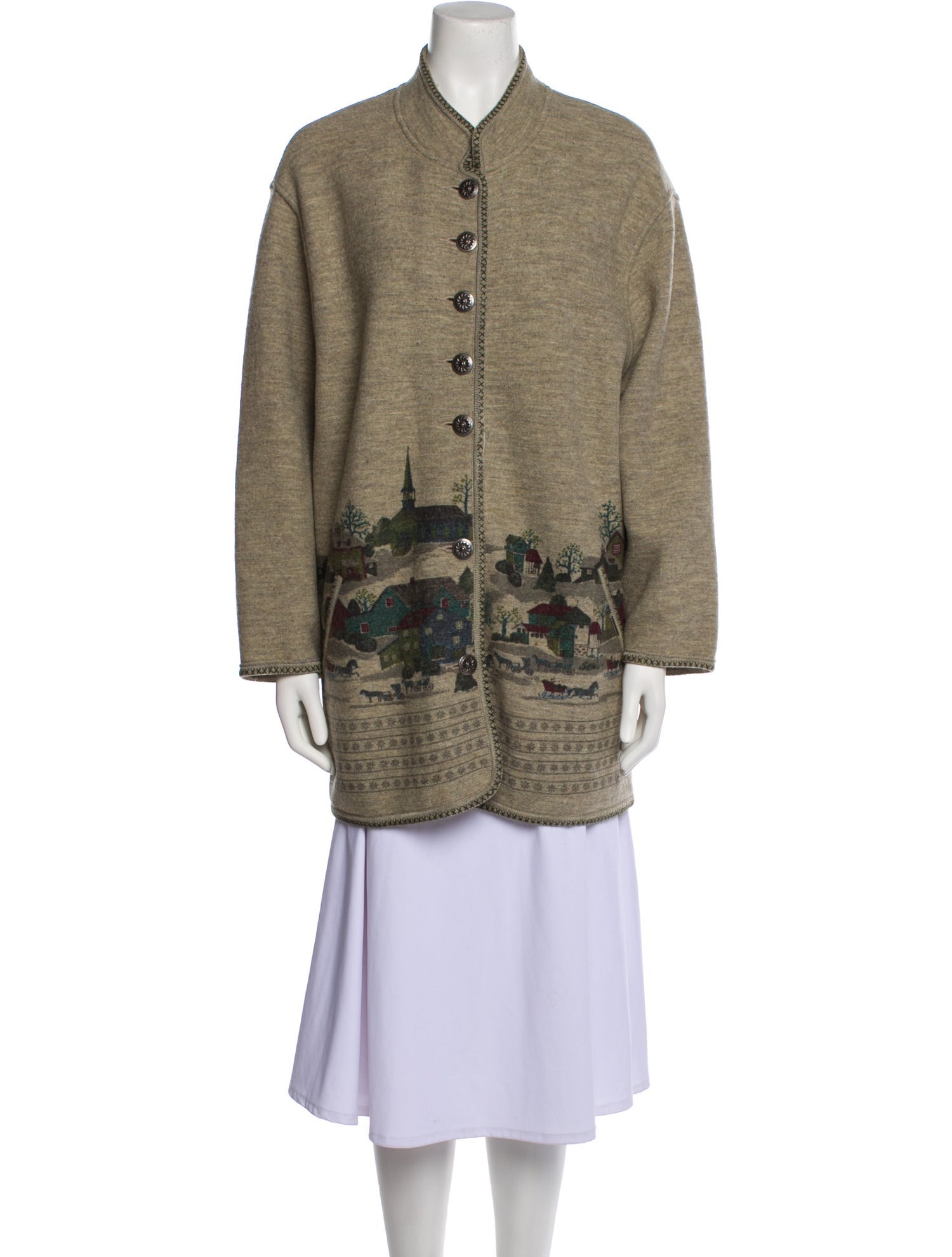 Geiger Graphic Print Coat