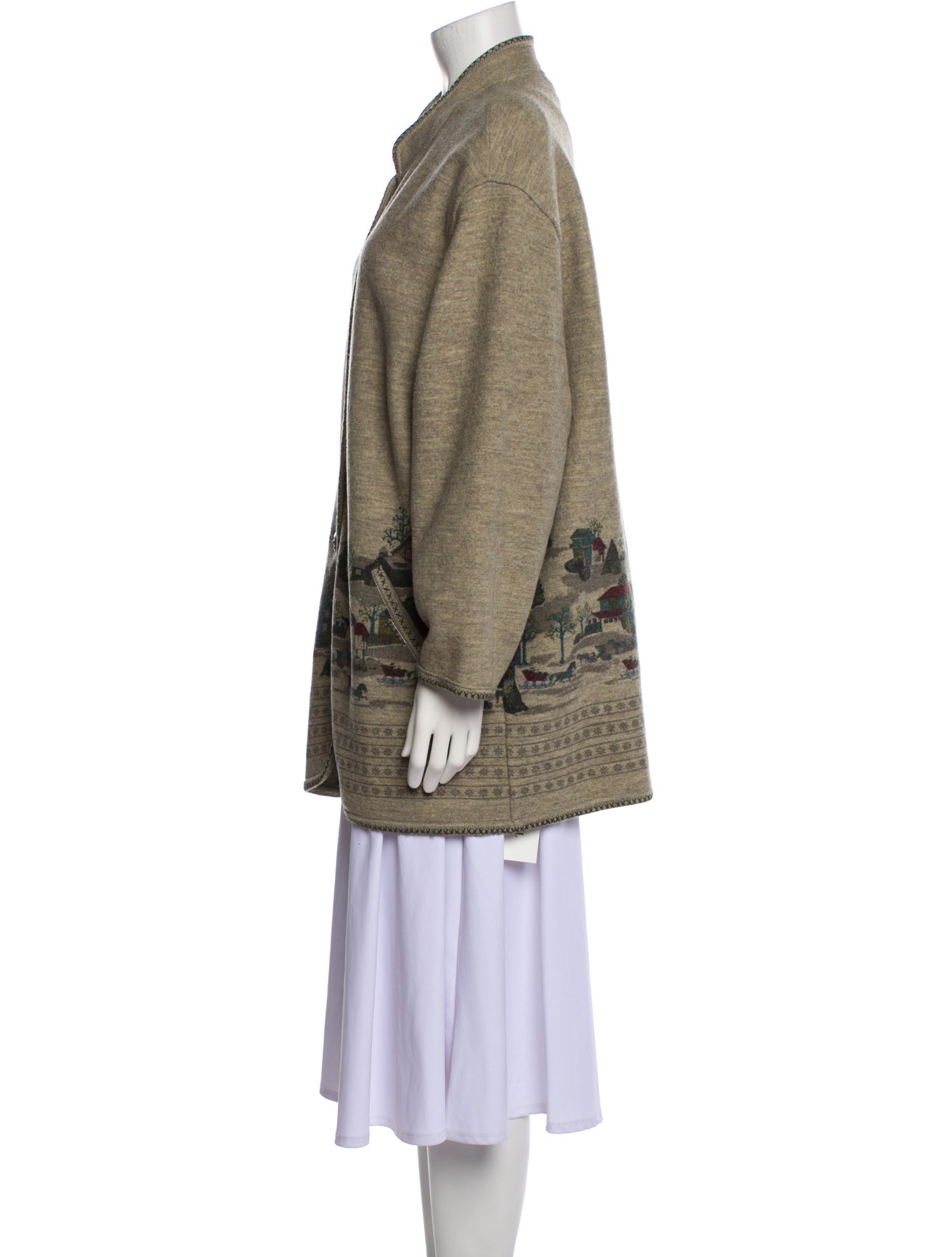 Geiger Graphic Print Coat