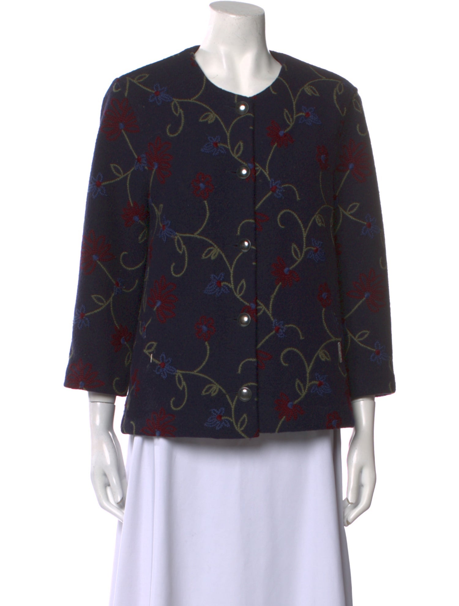 Geiger Wool Floral Print Jacket