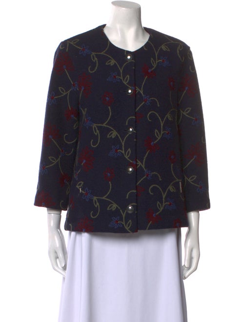 Geiger Wool Floral Print Jacket