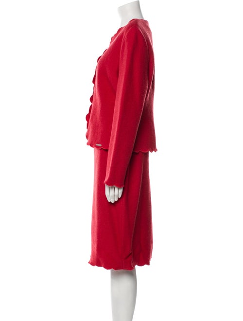 Geiger Wool Scalloped Accent Skirt Set