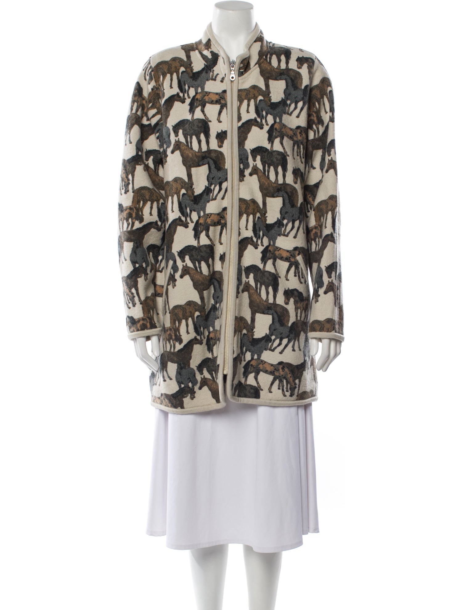 Geiger Wool Printed Coat
