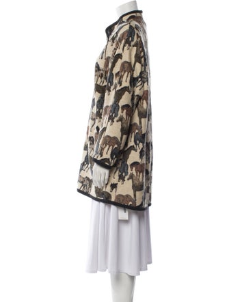 Geiger Wool Printed Coat