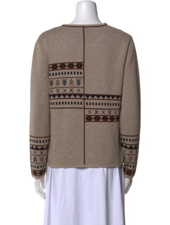 Geiger Wool Graphic Print Sweater