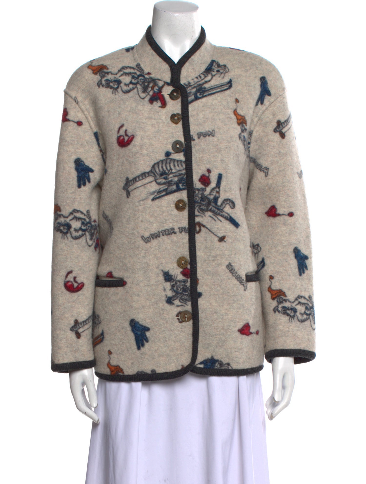 Geiger Wool Printed Sweater