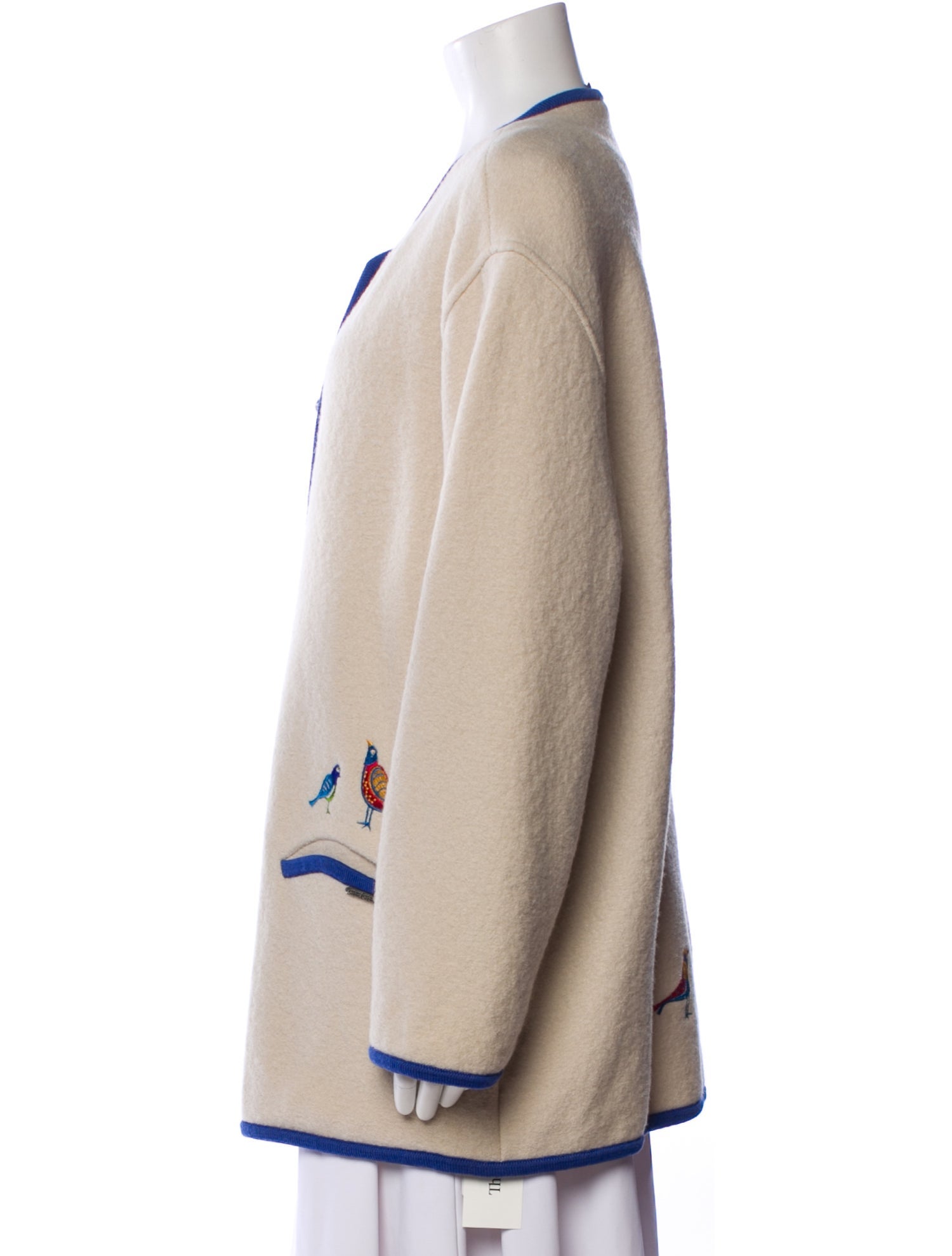 Geiger Wool Colorblock Pattern Coat