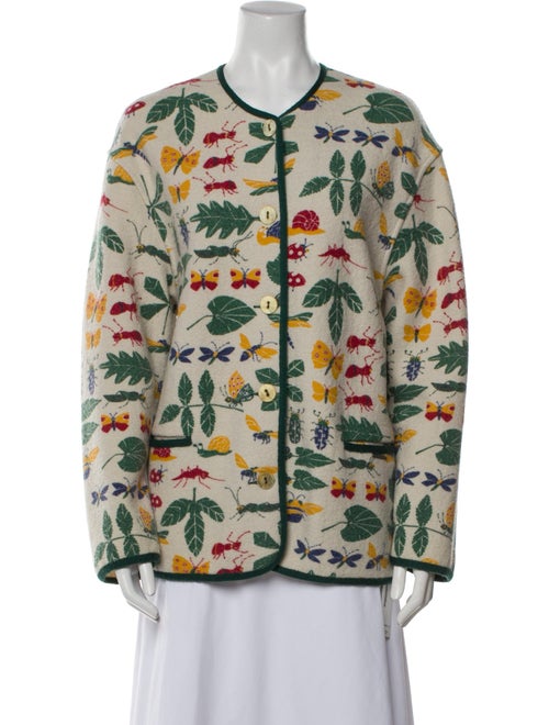 Geiger Virgin Wool Printed Coat