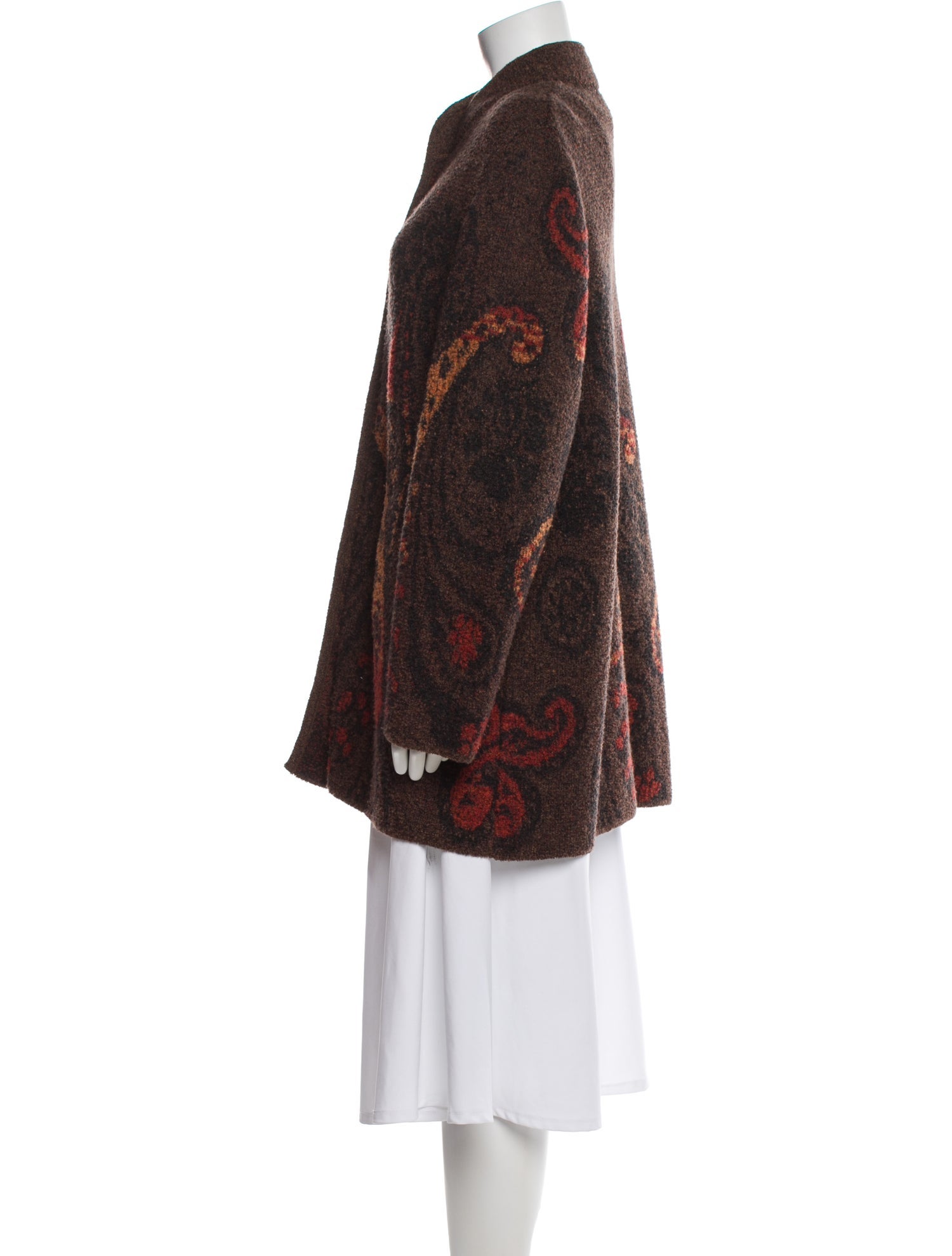 Geiger Wool Paisley Print Coat