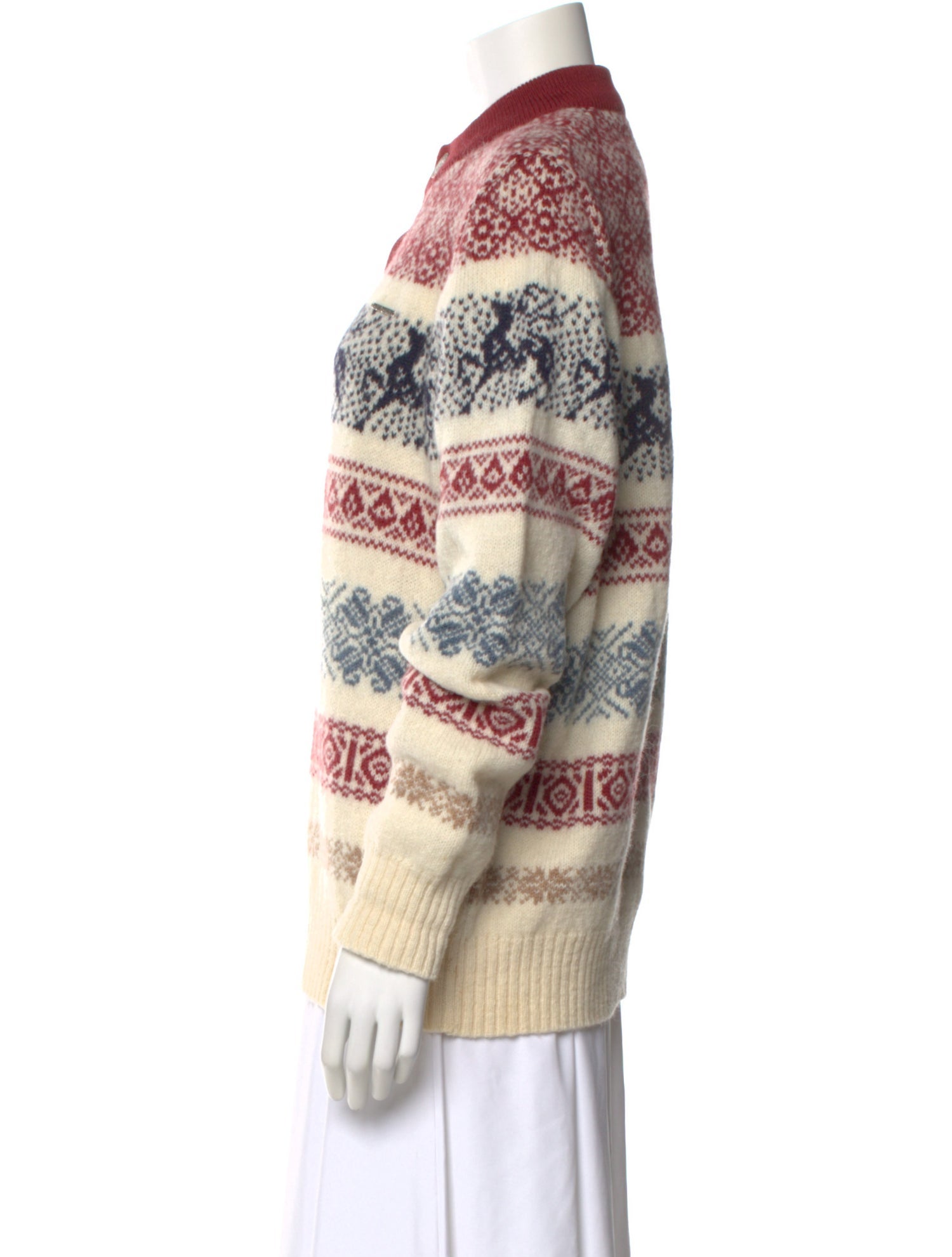 Geiger Striped Mock Neck Sweater