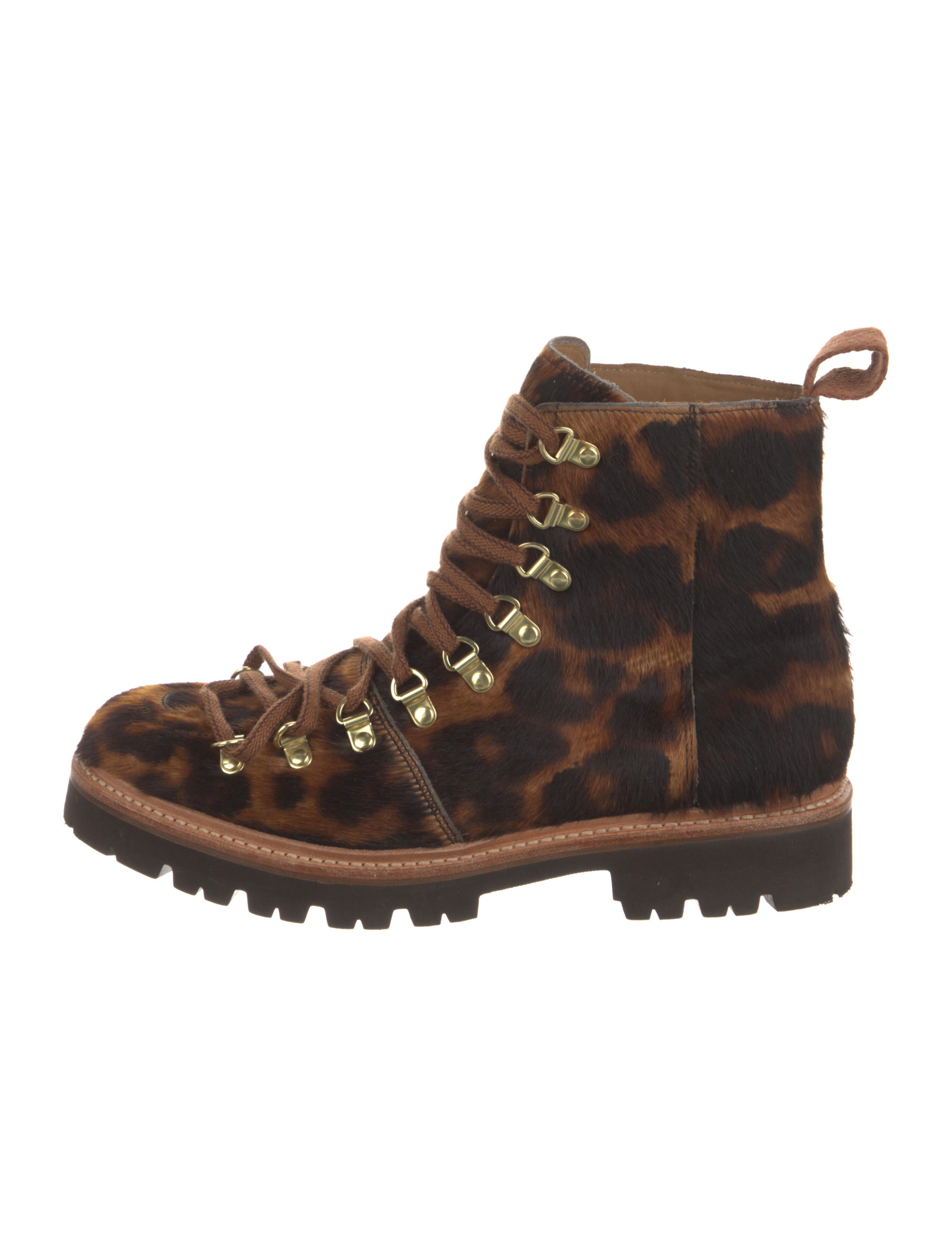 grenson leopard boots