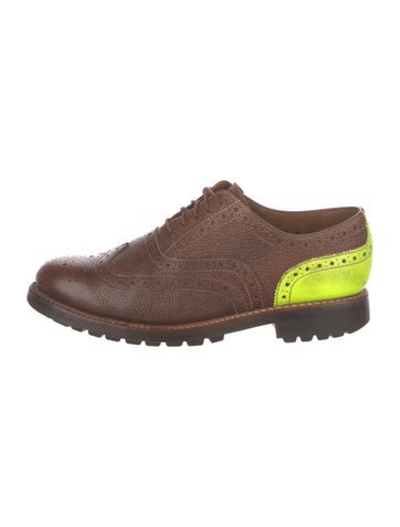 Grenson Oxfords Leather Colorblock Pattern Brogues 8