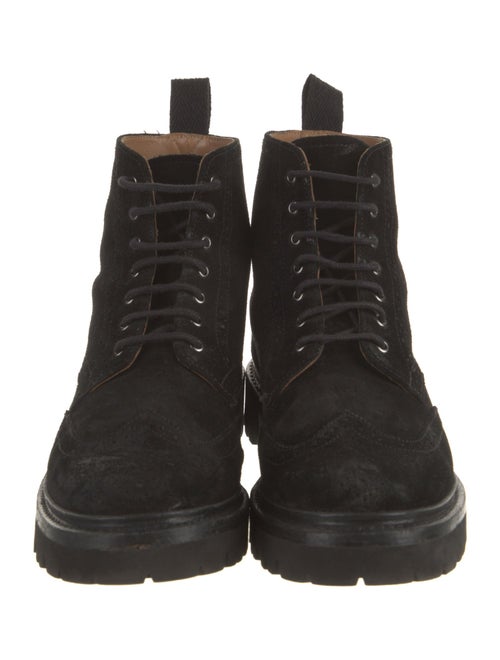 Grenson Suede Combat Boots