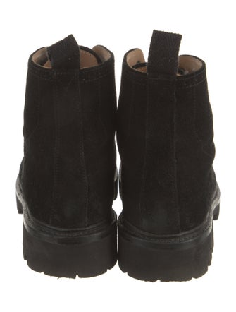 Grenson Suede Combat Boots