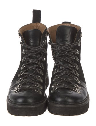 Grenson Leather Combat Boots
