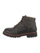 Grenson Leather Printed Lace-Up Boots