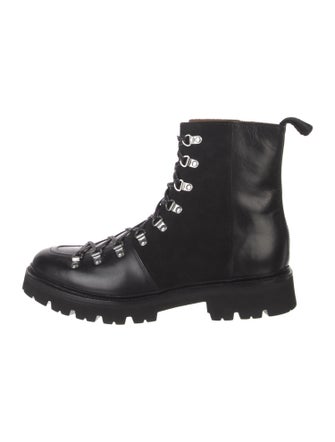 Grenson Leather Combat Boots
