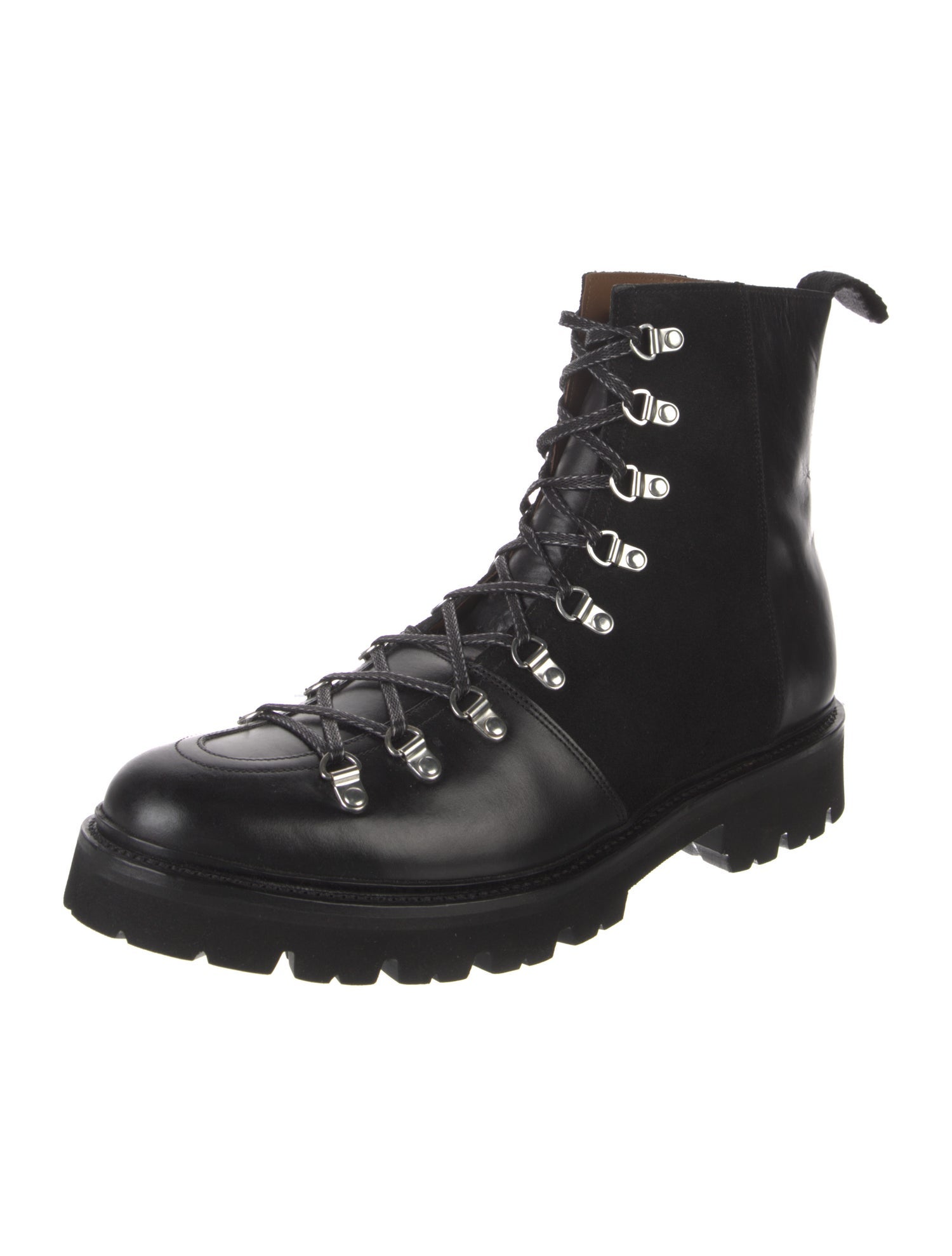Grenson Leather Combat Boots
