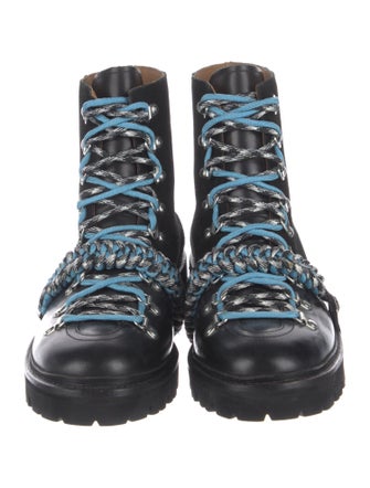 Grenson Leather Combat Boots