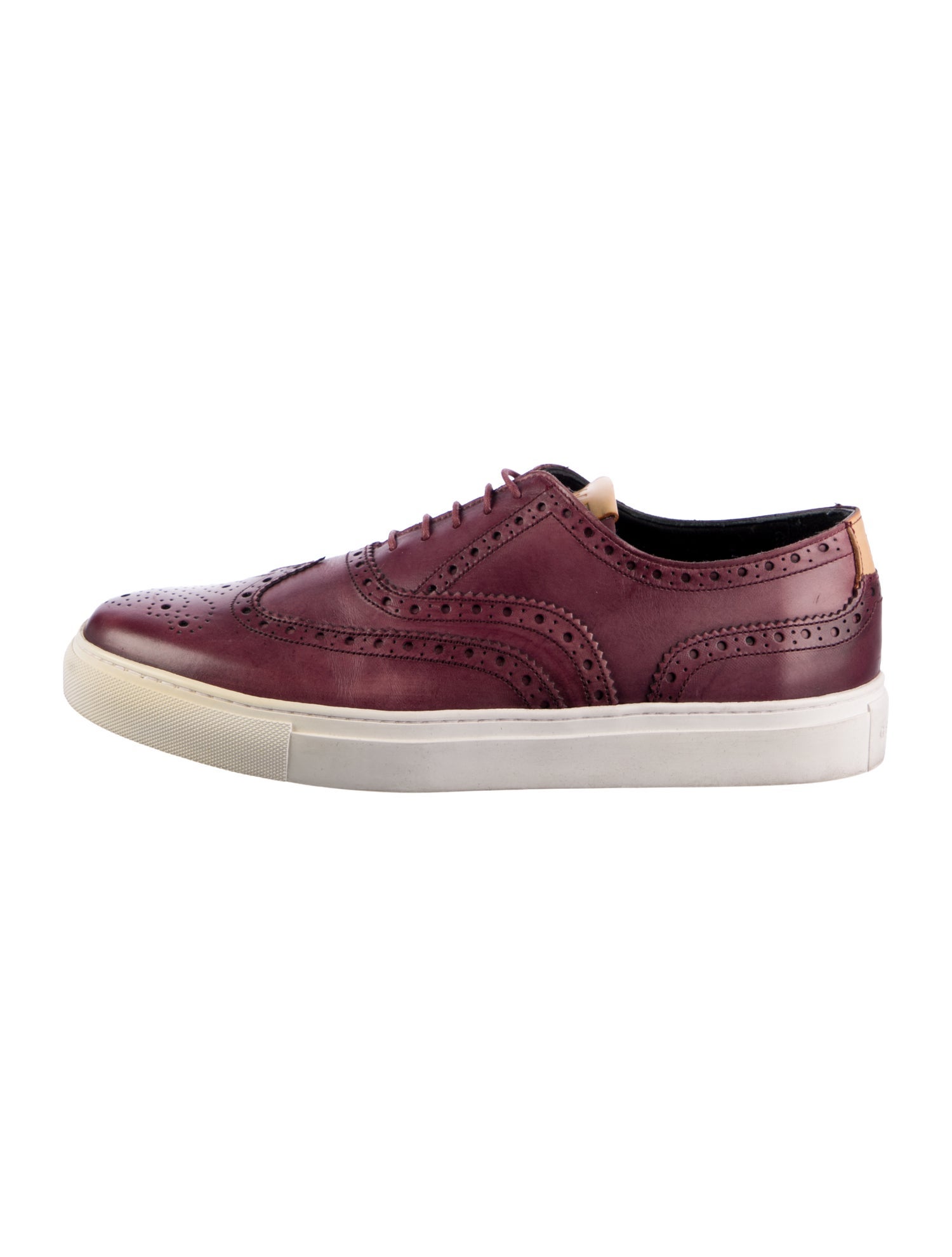 Grenson Leather Lasercut Accents Sneakers
