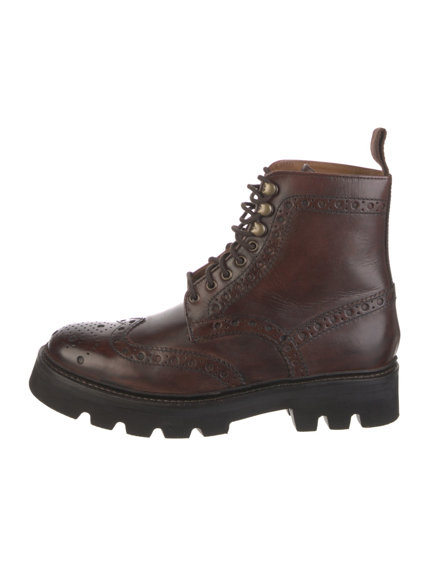 Grenson Leather Lace-Up Boots