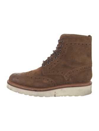Grenson Suede Lace-Up Boots