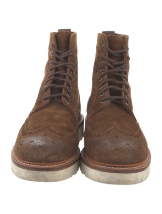 Grenson Suede Lace-Up Boots