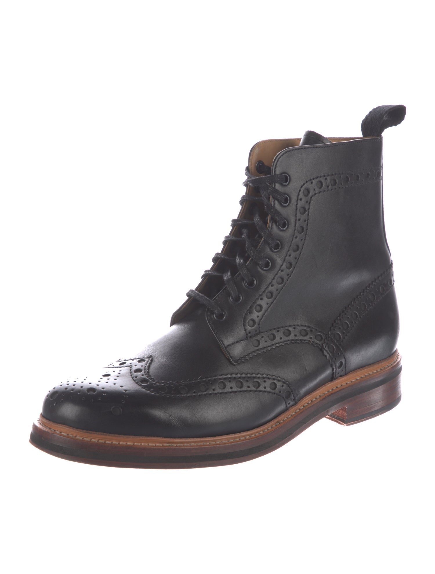 Grenson Leather Lace-Up Boots