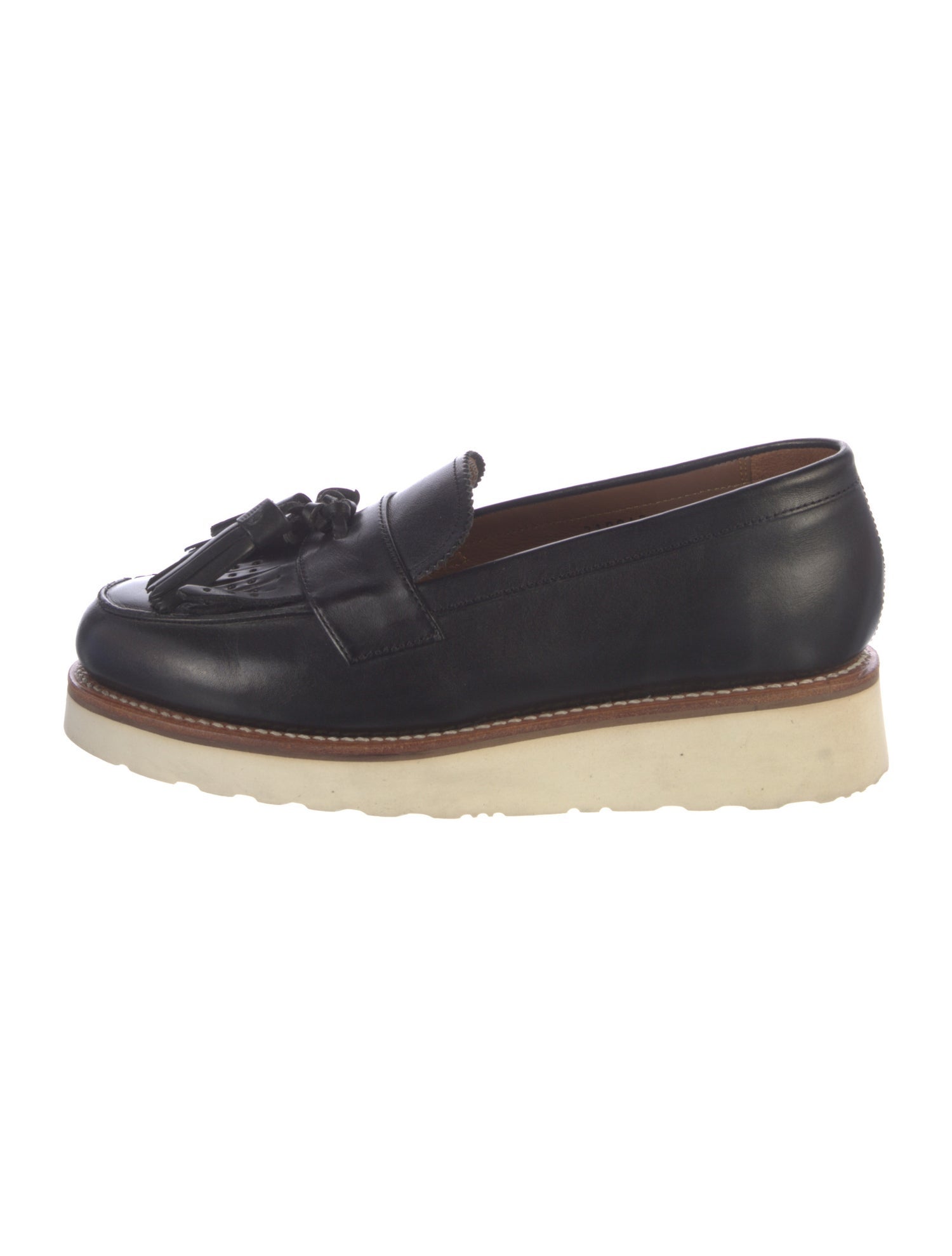 Grenson Leather Lasercut Accents Loafers