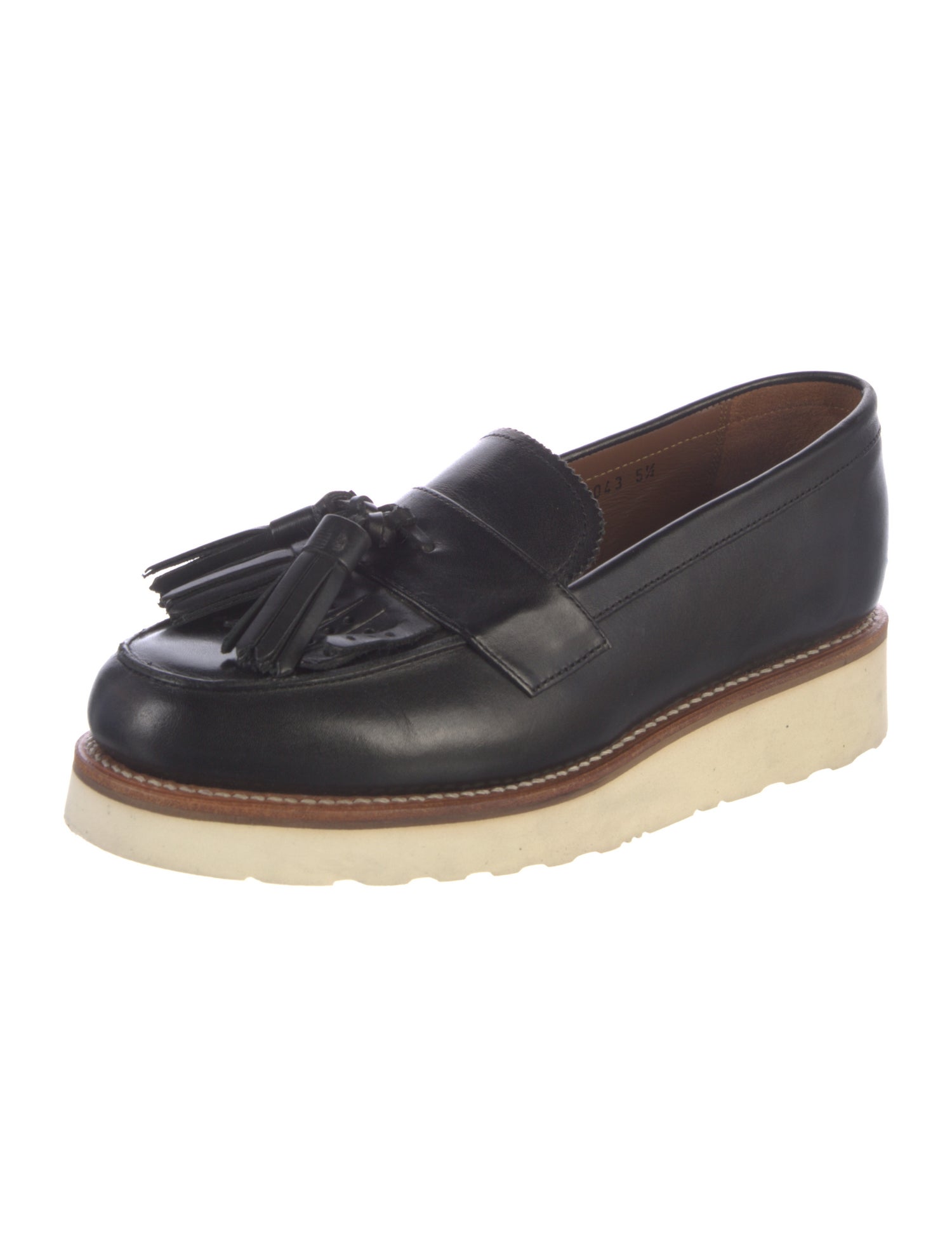 Grenson Leather Lasercut Accents Loafers