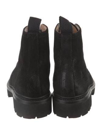 Grenson Suede Combat Boots