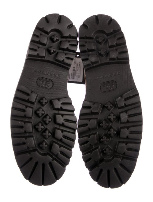 Grenson Suede Colorblock Pattern Combat Boots