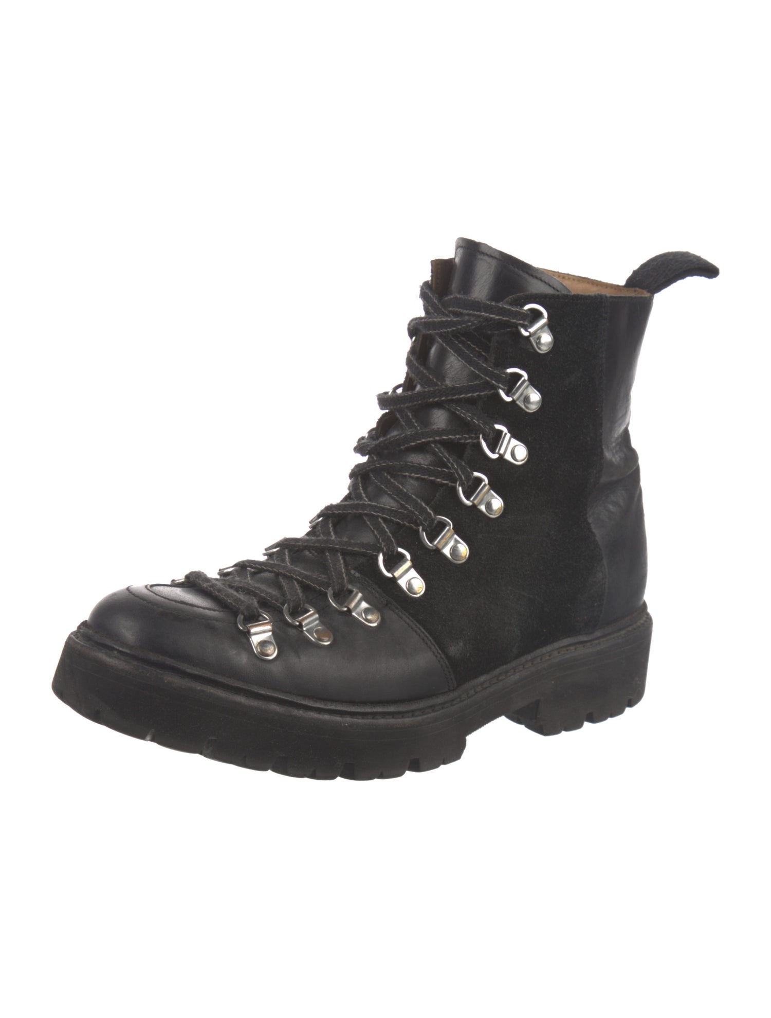 Grenson Leather Combat Boots