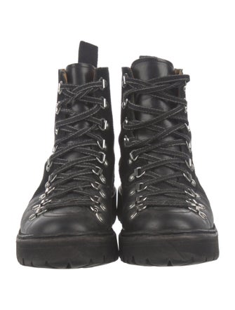 Grenson Leather Combat Boots