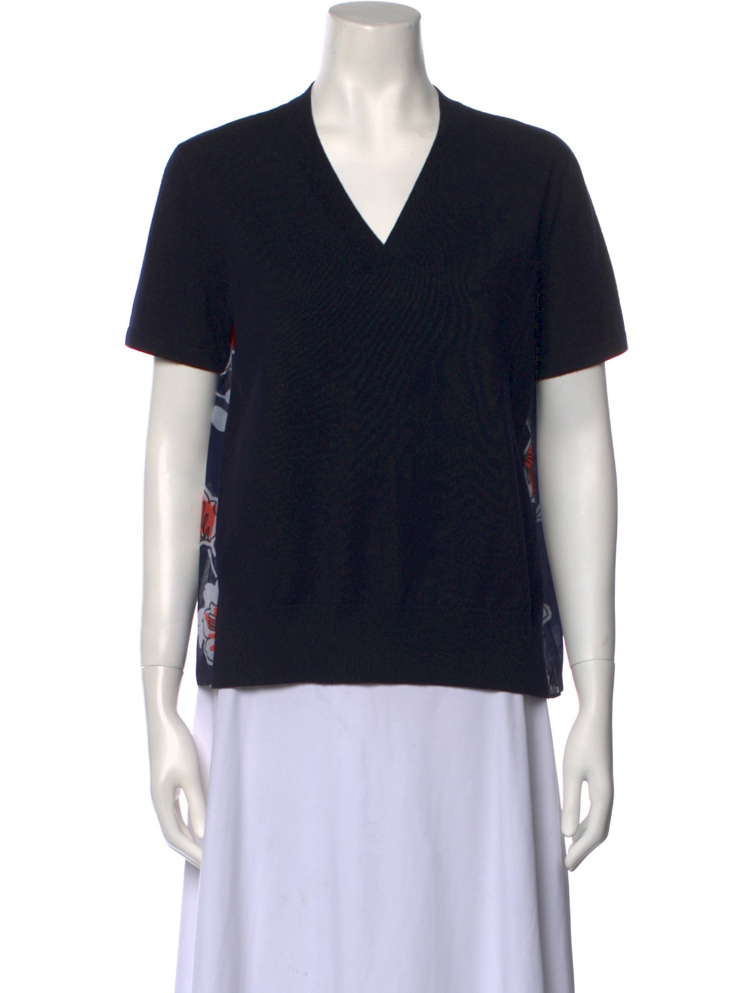 Grey by Jason Wu Wool V-Neck T-Shirt