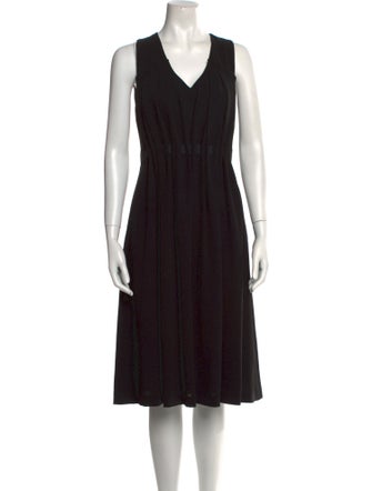 Grey by Jason Wu V-Neck Midi Length Dress