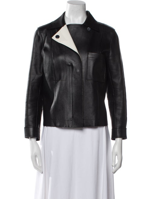 Grey by Jason Wu Leather Biker Jacket