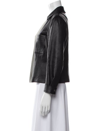 Grey by Jason Wu Leather Biker Jacket