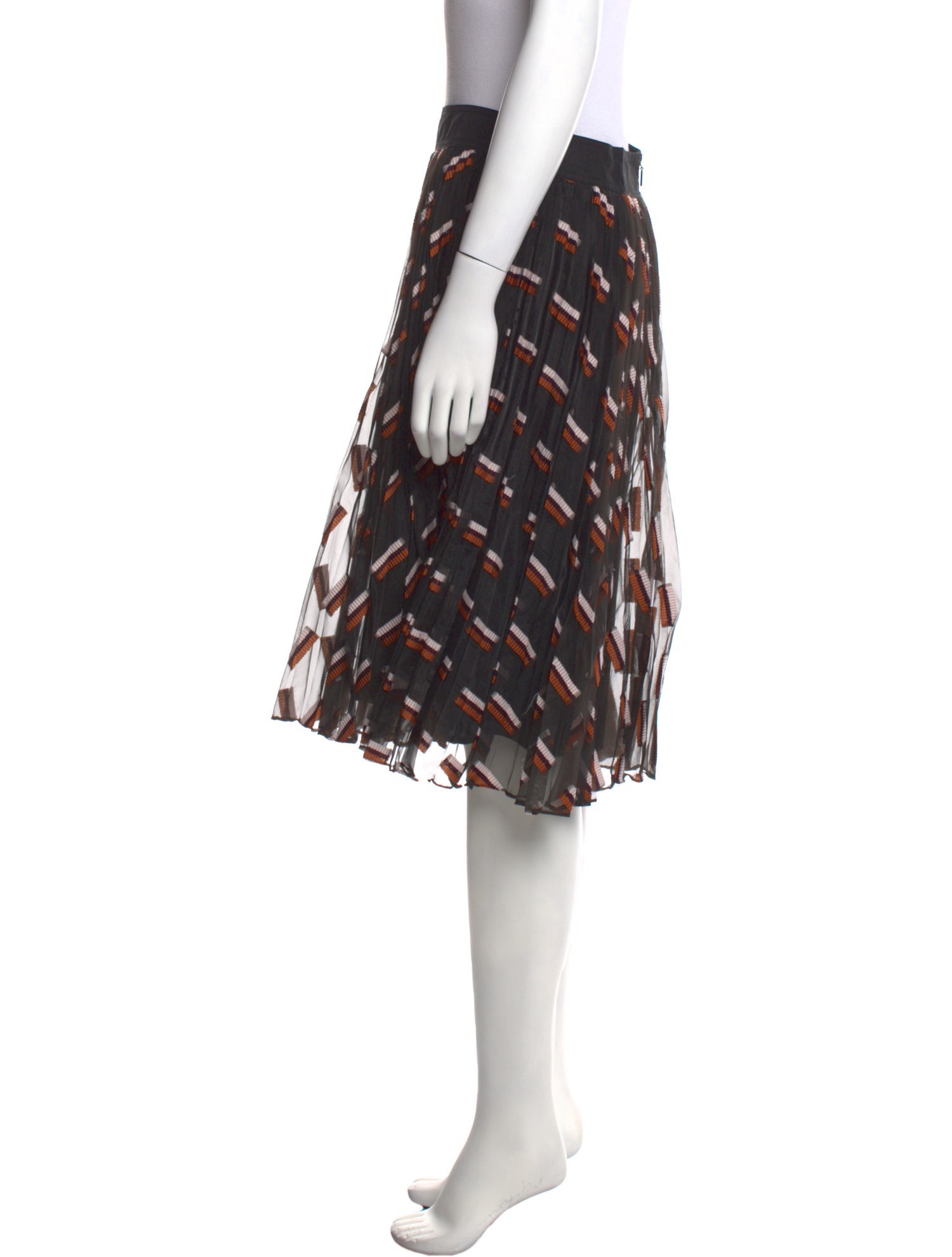 Grey by Jason Wu Printed Knee-Length Skirt