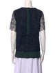 Grey by Jason Wu Plaid Print Crew Neck Top