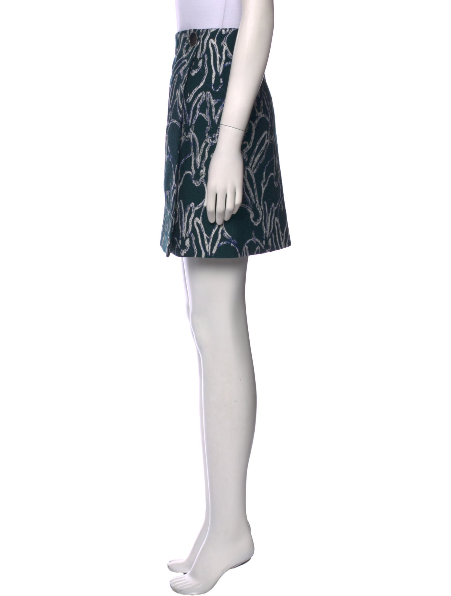 Grey by Jason Wu Printed Mini Skirt