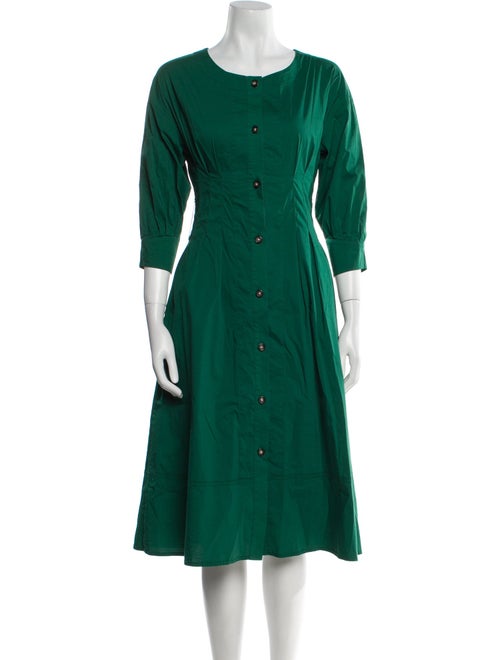 Grey by Jason Wu Scoop Neck Midi Length Dress