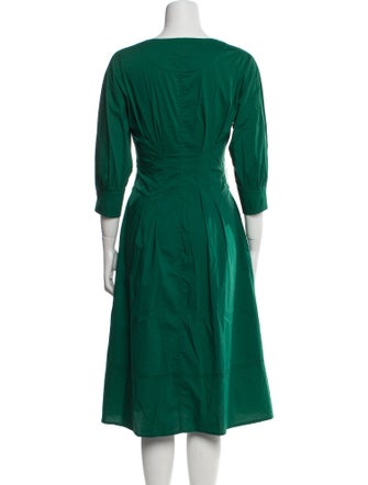 Grey by Jason Wu Scoop Neck Midi Length Dress