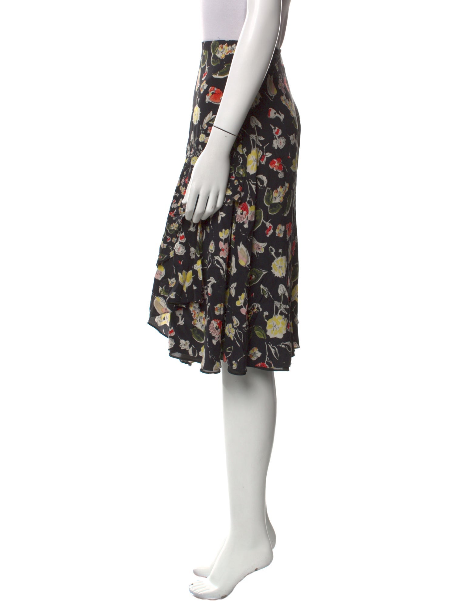 Grey by Jason Wu Silk Knee-Length Skirt