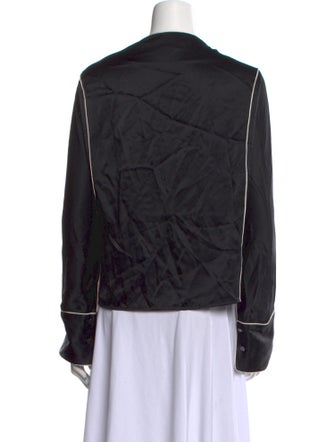 Grey by Jason Wu Satin V-Neck Sweatshirt