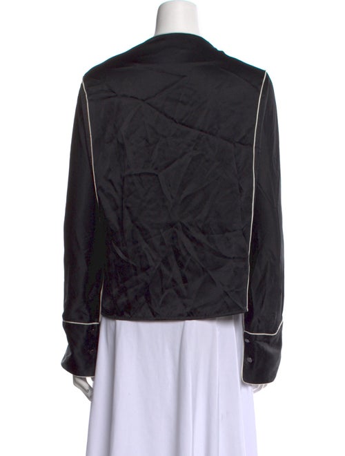 Grey by Jason Wu Satin V-Neck Sweatshirt